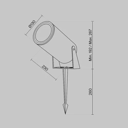 Ландшафтный светильник Outdoor O050FL-L30W3K  фото 9
