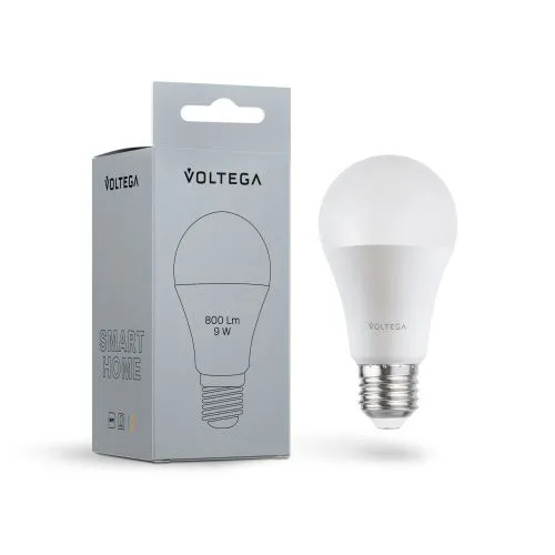Лампа светодиодная диммируемая Voltega E27 5W 2700К матовая VG-A60E27cct-WIFI-9W 2429  фото 4