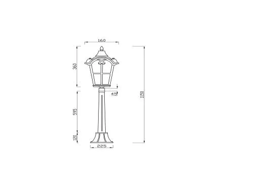 Ландшафтный светильник Maytoni Outdoor O413FL-01BZ1  фото 4